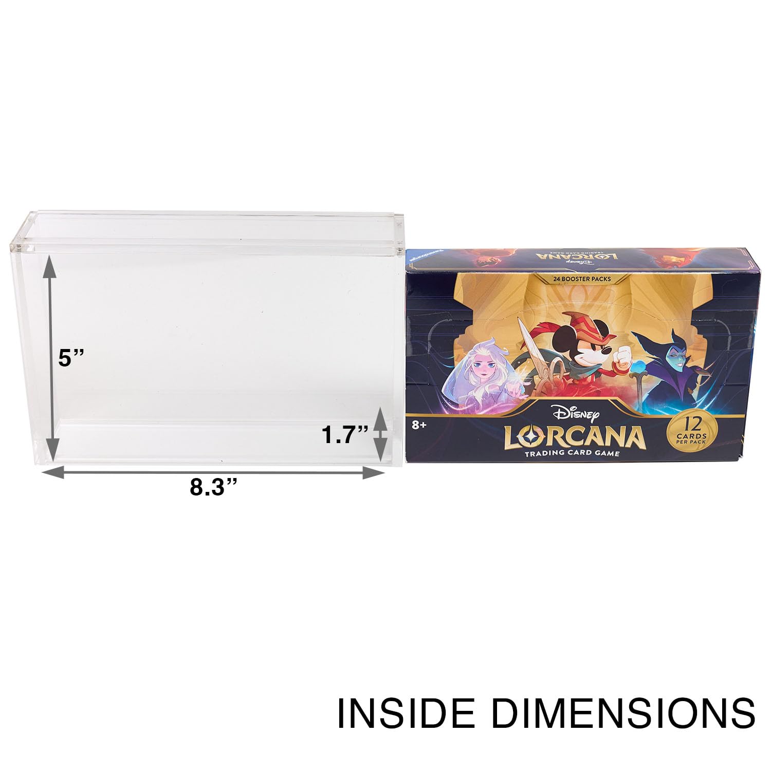 lorcana booster box display Acrylic Display Case for Disney Lorcana Booster Box – Pokepath