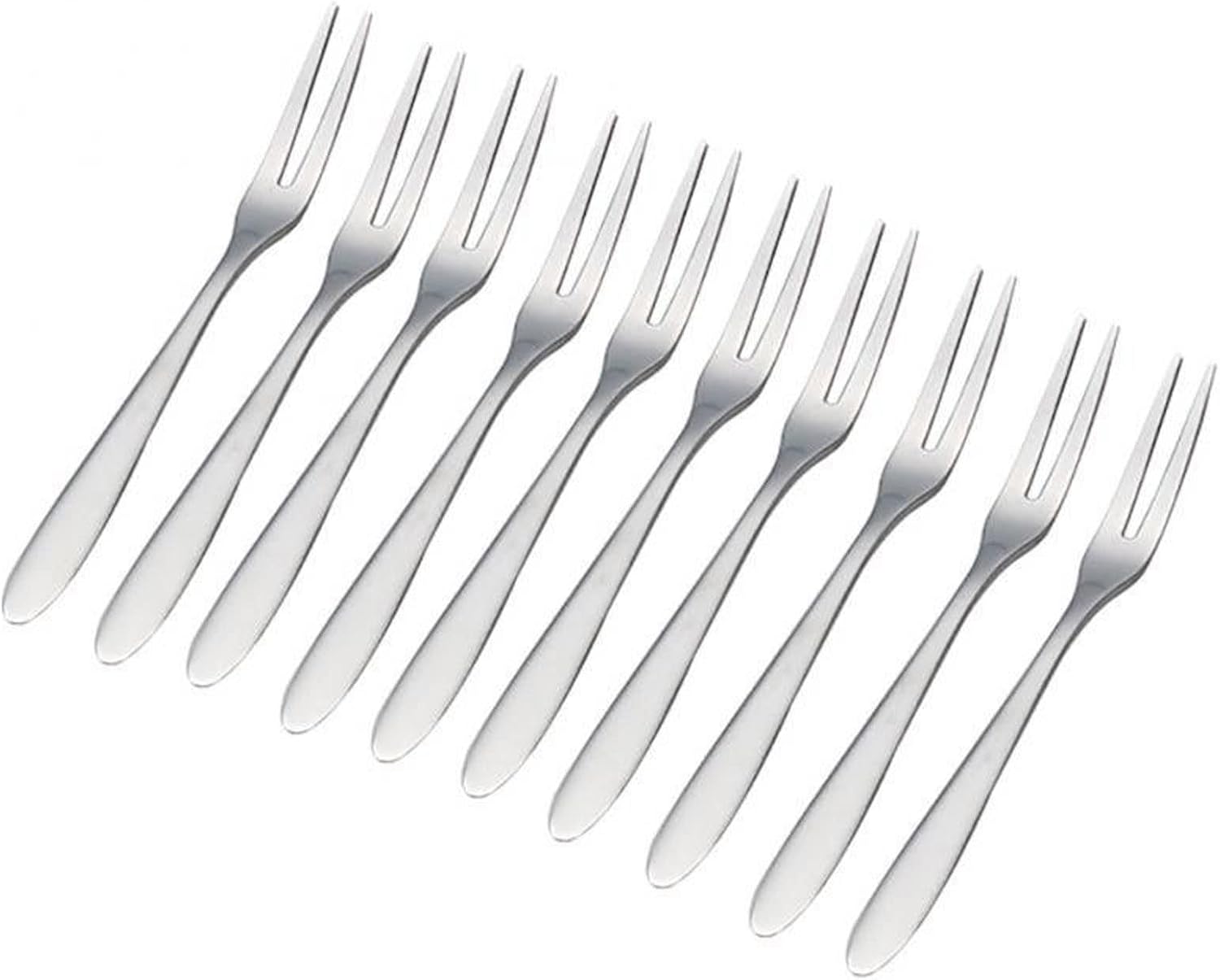 Dinner Forks 10 Pcs Fruit Fork Luxury Stainless Steel Gold Cake Dessert Forks Lovely Mini Used For In Party Snail Restaurant