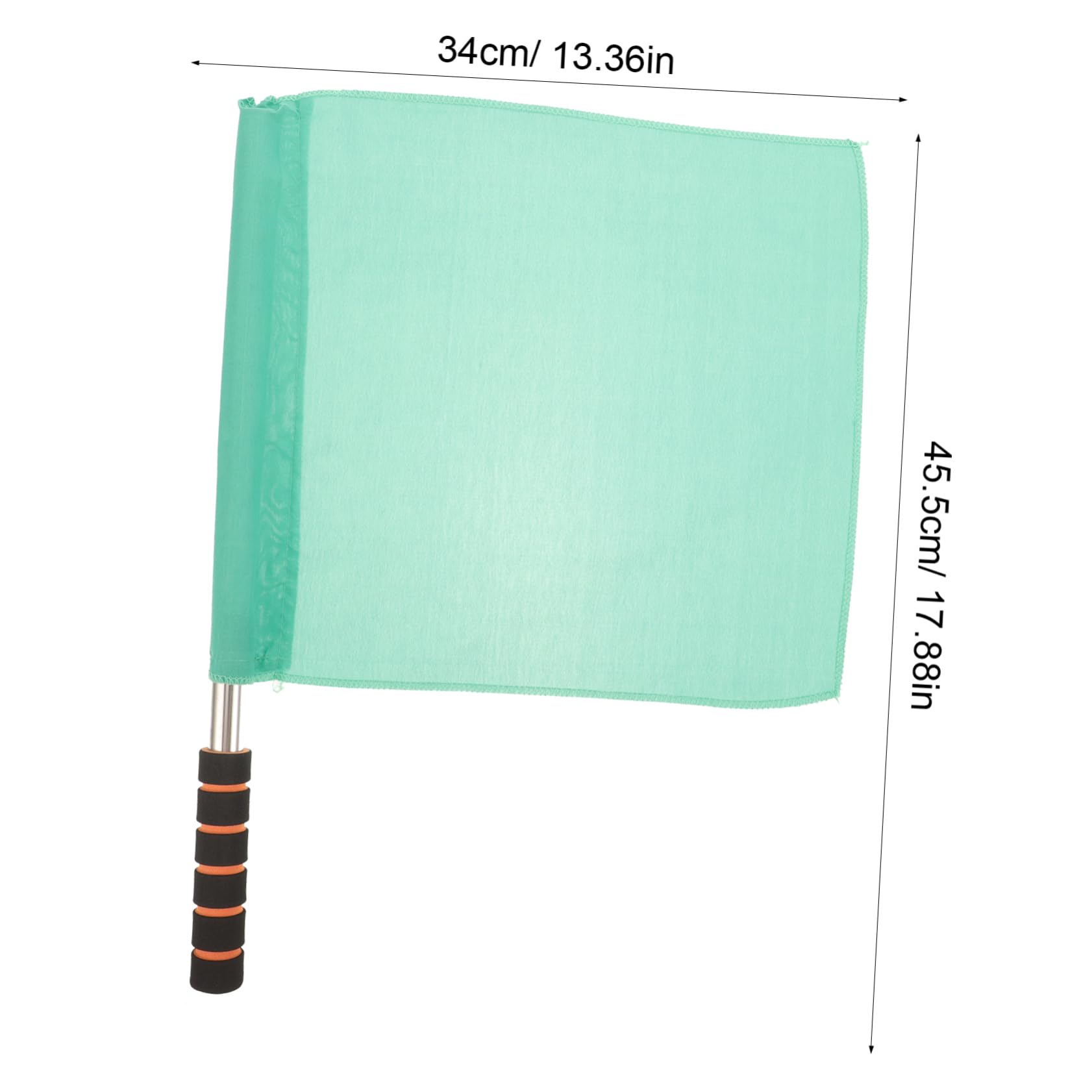 COOLHIYA 2 Pack Referee Flags Football Soccer Flags Red Green Lightweight Design for Use for Sports Games Training