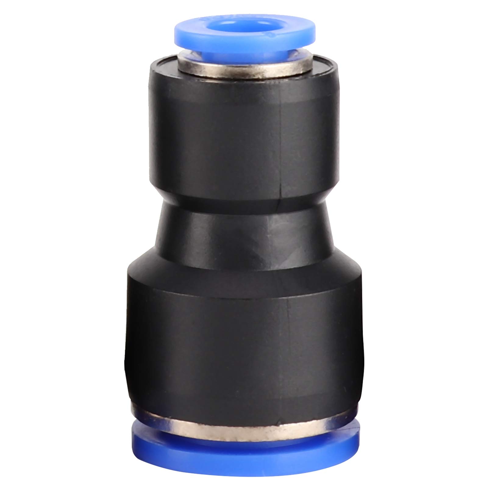 50 piezas Conector de tubería Conectores rápidos de tubo de aire de PU de 2 vías Accesorio de manguera a presión PG16 8 para sistemas neumáticos y transmisión de gas Material