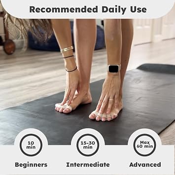 Awesome Toes Spacers & Separators Kit Fast Relief for Hammertoe & Bunions | Includes Stretch Band, Individual & Full Spacers for Walking, Running, Yoga Practice | Small