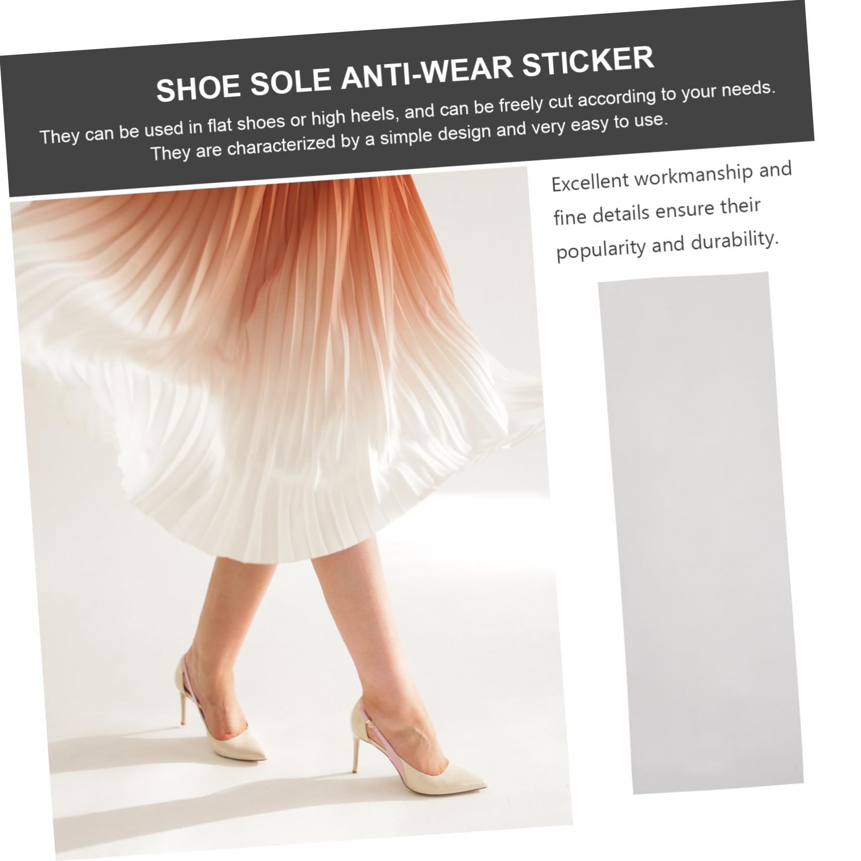 LIFKOME 5rollen Hochhackige Schuhe Sohlenschutzfolie Rutschfeste Und Abriebfeste Aufkleber Für Damen Transparent Für High Heels Einfach Zuzuschneiden Und Anzubringen