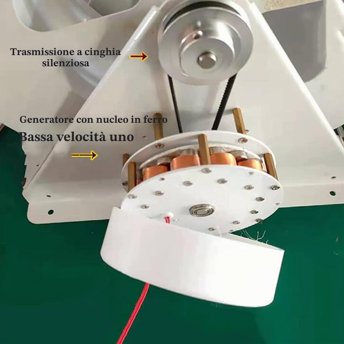 Generatore idroelettrico a turbina dell'acqua del generatore, generazione di energia a disco a bassa velocità per il generatore all'aperto della ruota dell'acqua e del vento