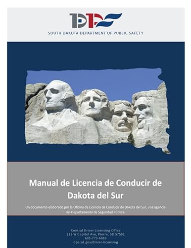 Manual de Licencia de Conducir de Dakota del Sur: Learners Permit Study Guide for 2022 (Color Print) (South Dakota Driver License Manual Series)