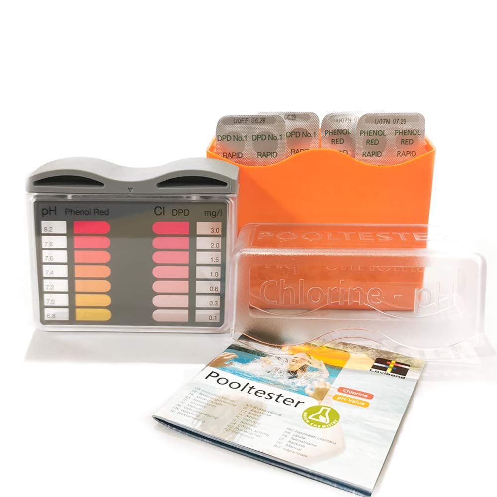 AquaFinesse Wasserpflege Set für Whirlpools, inkl. Calhypo-Chlor, pH Senker, pH Heber, Pooltester mit Testtabletten, FilterClean-Tabletten,Scum Bug absorbierender Schwamm