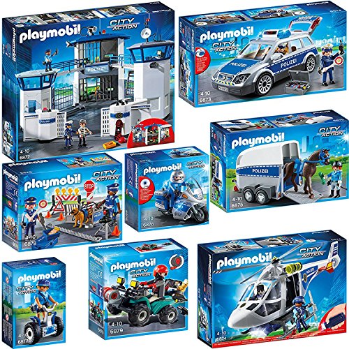 Preisvergleich Produktbild PLAYMOBIL-Polizei-Set (6872; 6873; 6874; 6876; 6877; 6878; 6879)