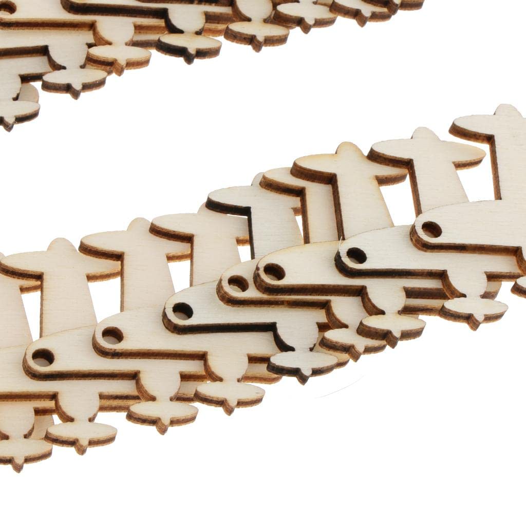 Decorazioni Natalizie In Legno | 50 Pendenti 4x4.2 Cm | Forati Per Fai-Da-Te | Per Albero, Regali, Artigianato