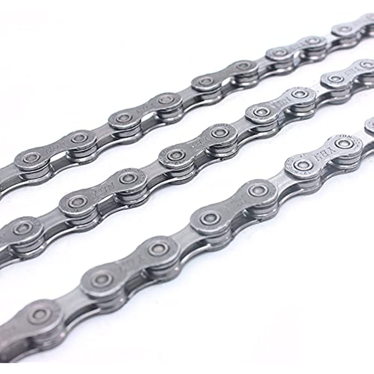 Catena di biciclette a 12 velocità, catena di biciclette leggera, catene di biciclette di ricambio, 1/2 x 11/128 pollici,126 link,per strada e mountain bike,resistenti all'usura