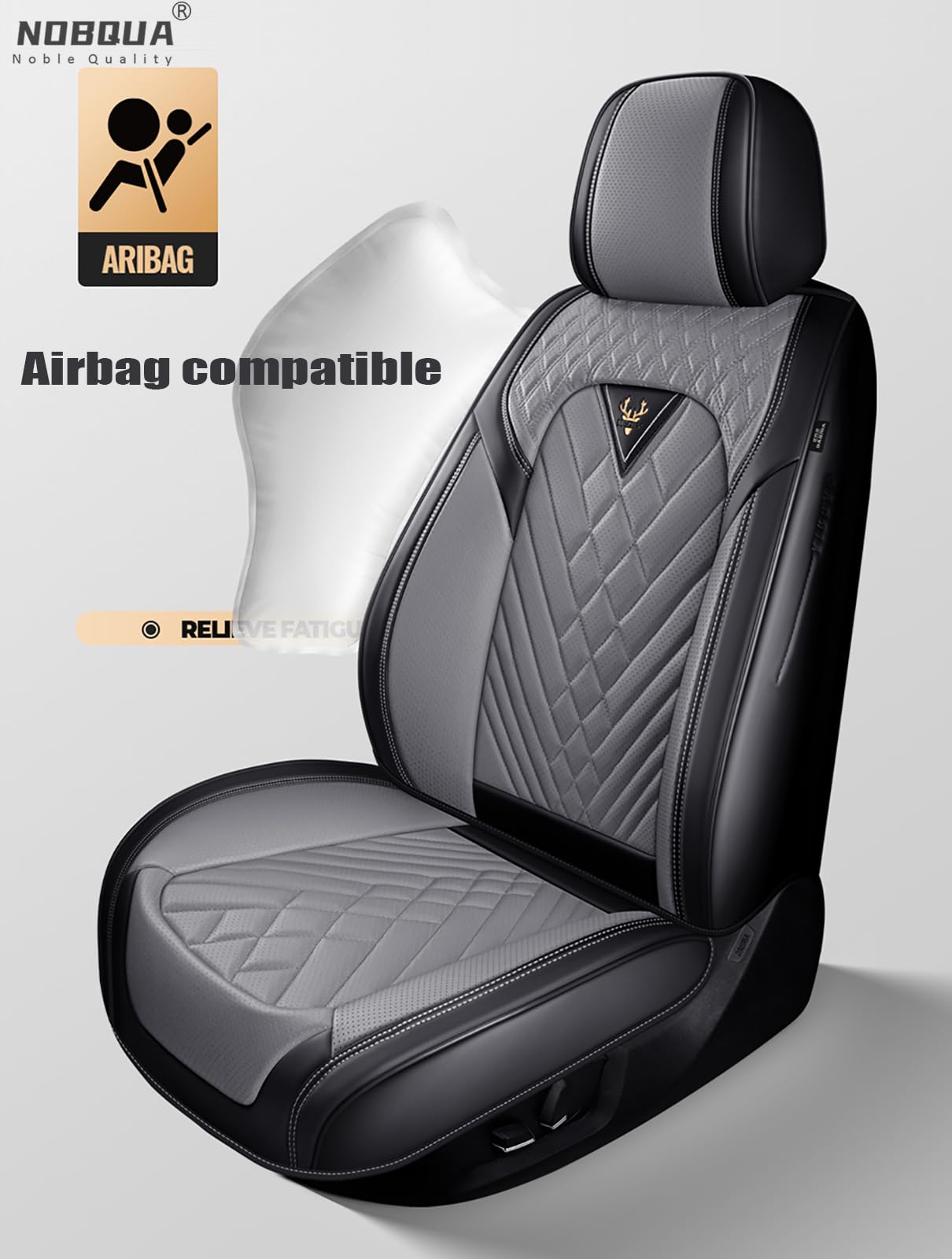 Fundas de Asiento de Coche Universales de Cuero para 5 Plazas – Compatibles con Mercedes-Benz CLA CLS GLA GLB GLC GLE Clase G GLS – Juego Completo para SUV y Berlina