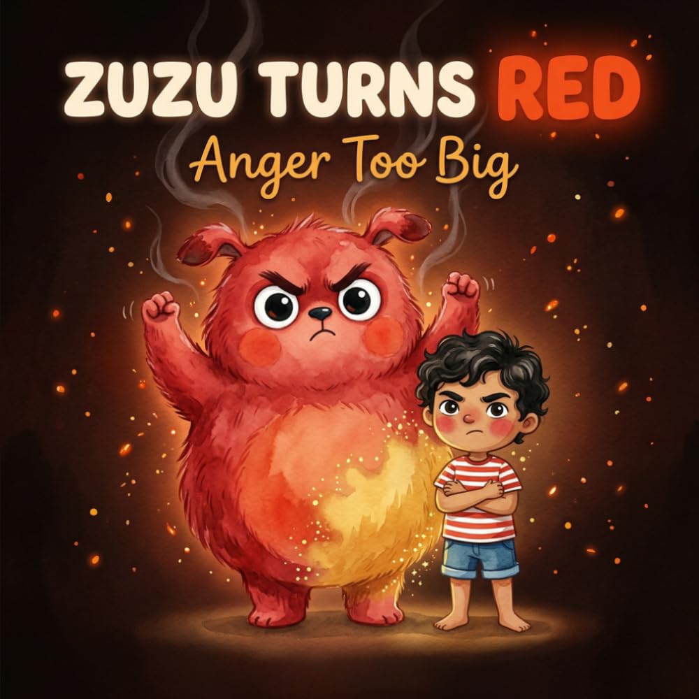 Zuzu Turns Red Anger Too Big: Self-Control , Tantrum Management Picture Book for Kids Ages 3-6 | Social Emotional Learning Calm Down Story with Turtle ... Children (Zuzu's Big Feelings Collection)