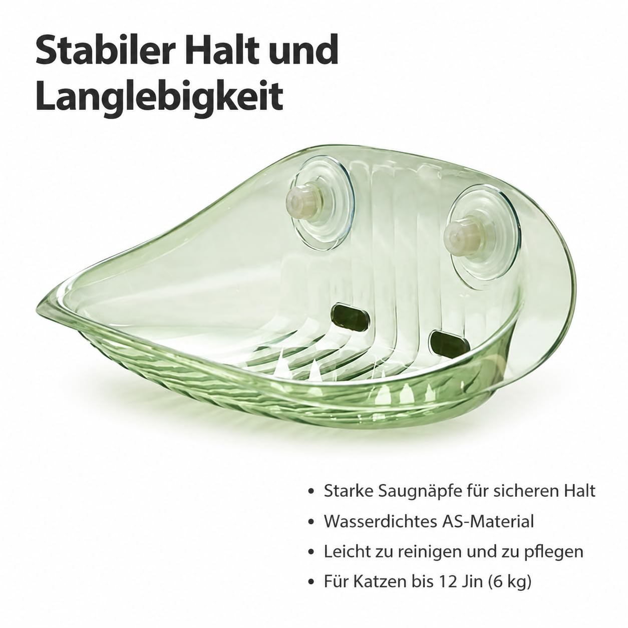 Katzenfensterliege Fensterhammock Liegefläche Schlafplatz Traglast Material AS für Haushalte Innenräume Wohnunghalter, Achatgrün