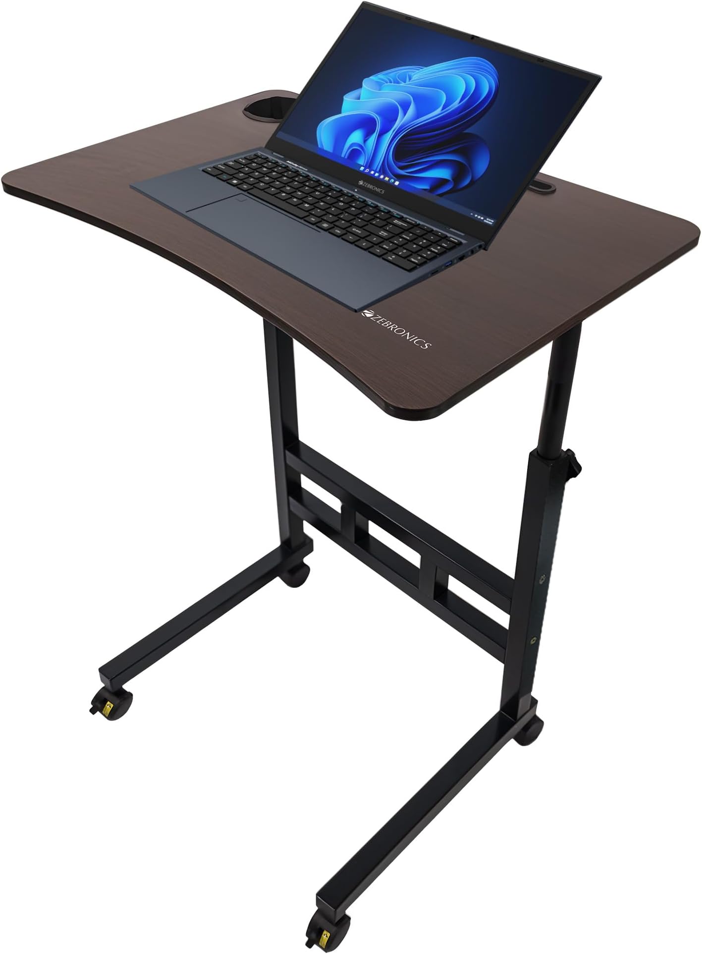 Portronics My Buddy D Wood Multipurpose Movable & Adjustable Table for ...