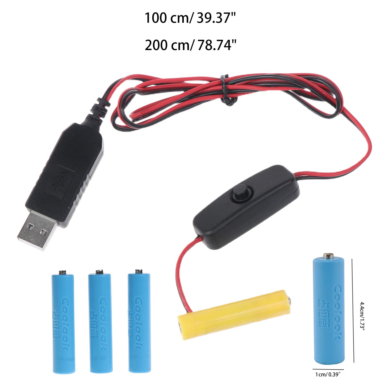 Eliminatori Di Batteria USB Per AAA – Sostituisci Batterie 4.5V E 3V – Set Da 1