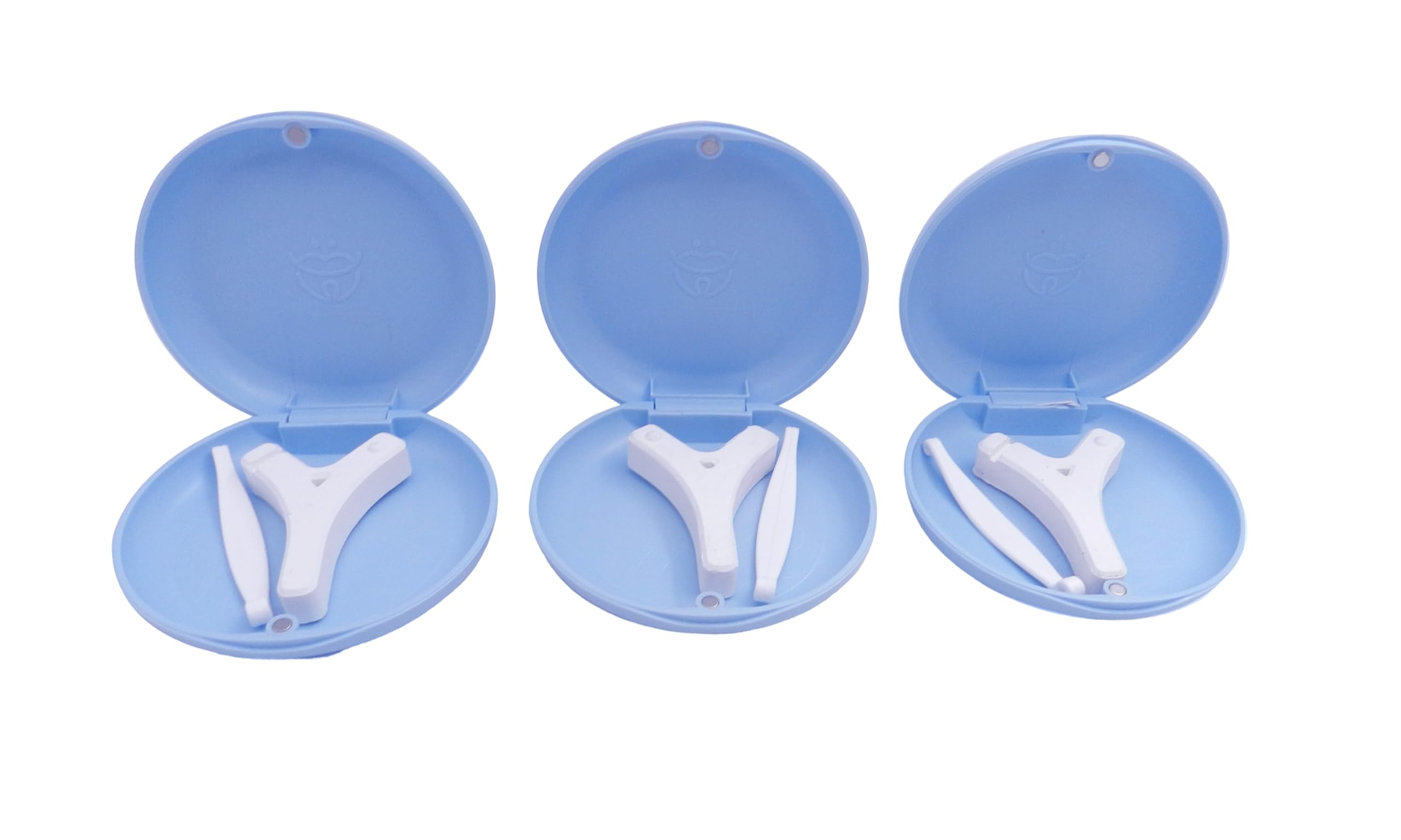 Sponsored Ad - Dentosmile Slim Aligner Case/Aligner and Retainer Case/Dental Orthodontic Retainer Box - Sky Blue Colour with Silicone Layer