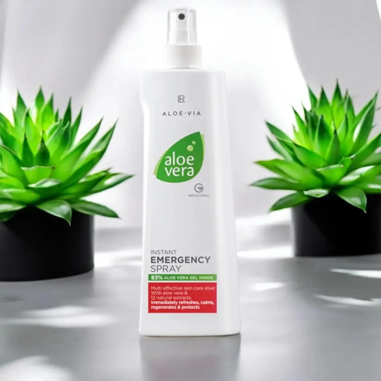 Amazon.com : LR Health&Beauty Aloe-Via Aloe Vera Instant Emergency Body  Lightweight Spray Women Men 400 ml./13.5 fl.oz. : Health & Household