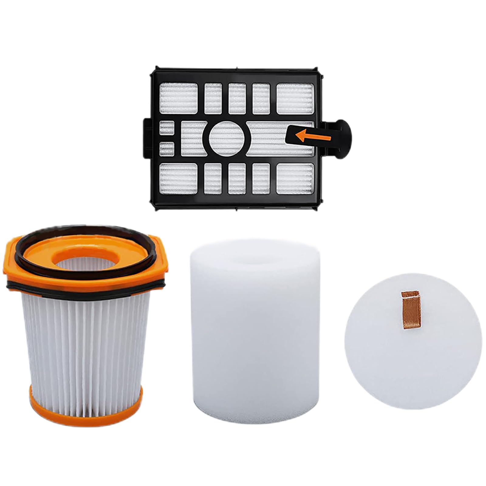 Mekalero Washable Sweeping Robot Vacuum Hepa Filter Allergen Free Spare Part Cleaning Tool Compatible for WS642AE Wandvac Household Cleaning Accessories Pre Motor Filter Hepa for Accessories Kit