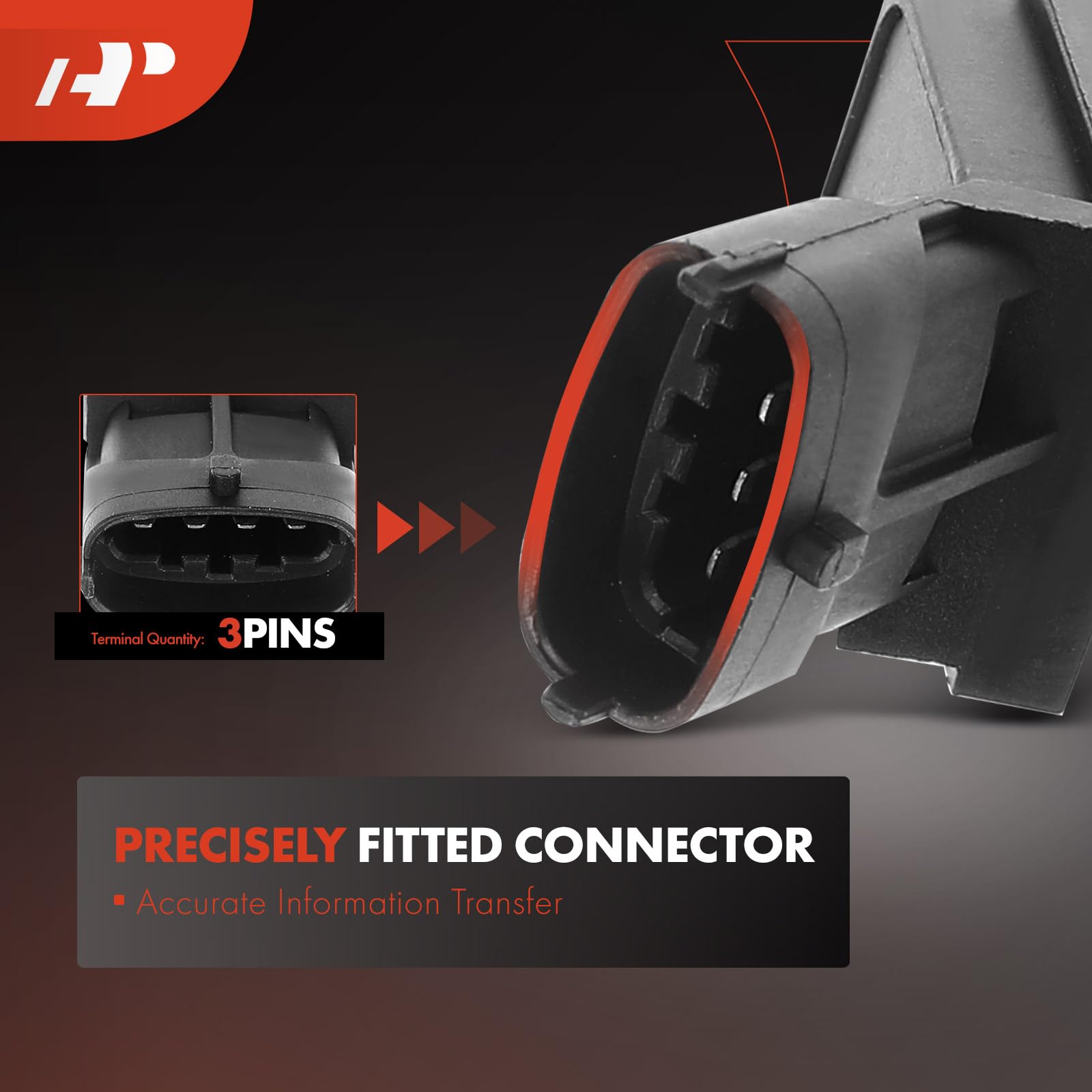 Capteur Pression Différentielle 3M5A5L200AB - Compatible Jaguar/Land Rover/Volvo 2001-2019