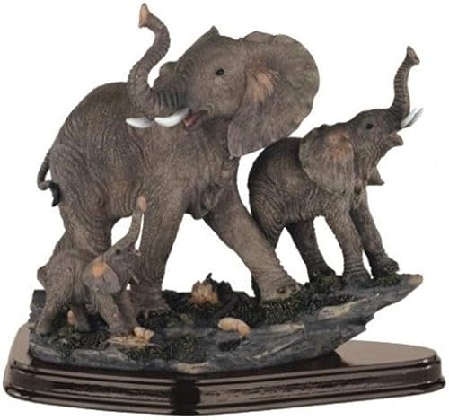 StealStreet SS-G-54070 Familia de animales de elefante salvaje estatua escultura multicolor StealStreet SS-G-54070 Familia de animales de elefante salvaje estatua escultura multicolor