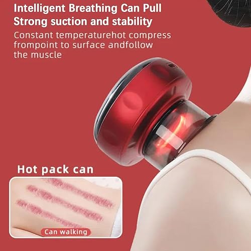 Miniatura 3 de DAMLUX Máquina de masaje eléctrica con ventosas,Masajeador inteligente de terapia de ventosa,Máquina multifuncional de terapia de vacío de masaje