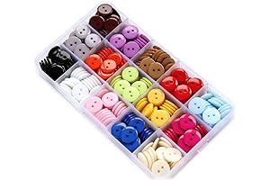 345Pcs 5/8 Inch(15mm) Multi Colors Resin Buttons for Sewing