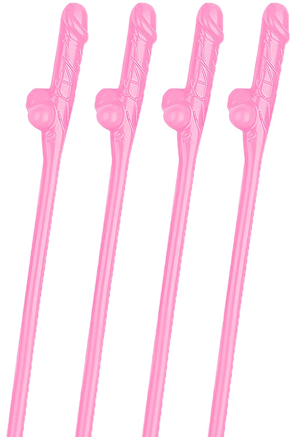 Pink Party Straws,10PCS Hen Party Naughty Drinking Straws Chick,Reusable Hard Plastic Straws for Parties, Girls Cocktail Night Novelty Party Accessories for Bar Bachelorette Party Birthday Wedding