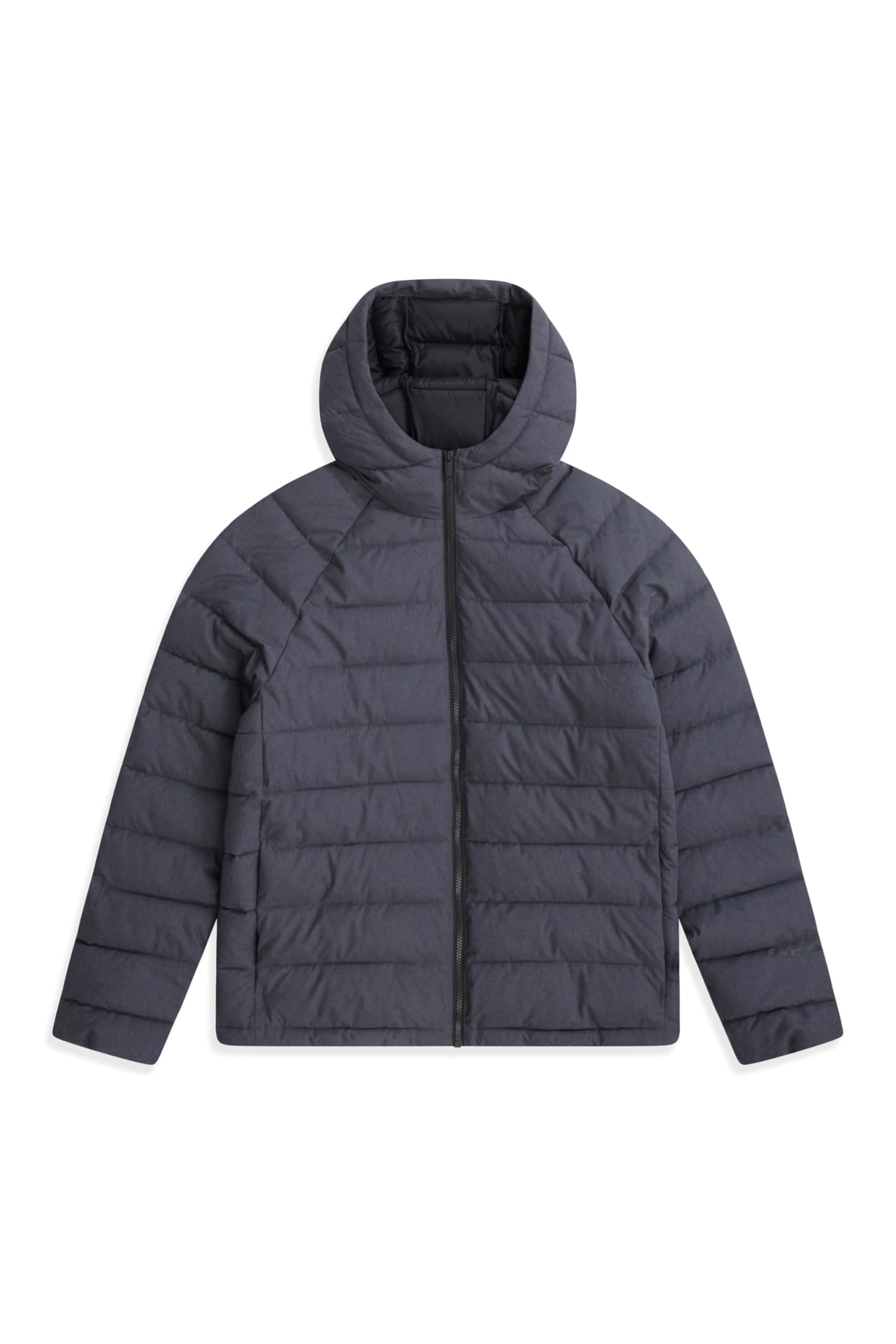 Light Cloud Cosi Marl Hooded Mens Padded Jacket - Grey