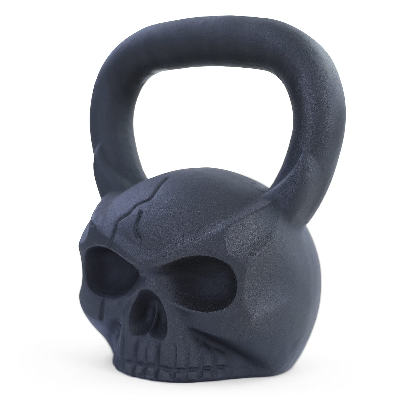 20 kg Totenkopf Kettlebell - Ausgefallene Gusseisen Kugelhantel im Skull-Design