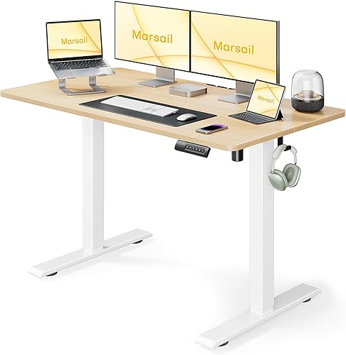 Marsail TZESD9N-US - Escritorio eléctrico de pie, 4024 pulgadas, negro oscuro disponible en Yaxa El Salvador