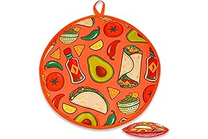 VNOM Tortilla Warmer Pouch - Insulated Microwaveable Fabric Tortilla Keeper