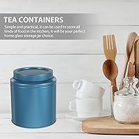 Vista 6 de Yardwe Hojalata Té Café Té Latas de Azúcar Café Té Azúcar Bote Hermético Café Lata Hermética Lata Cocina Estaño Lata Café Frasco de Té Sellado