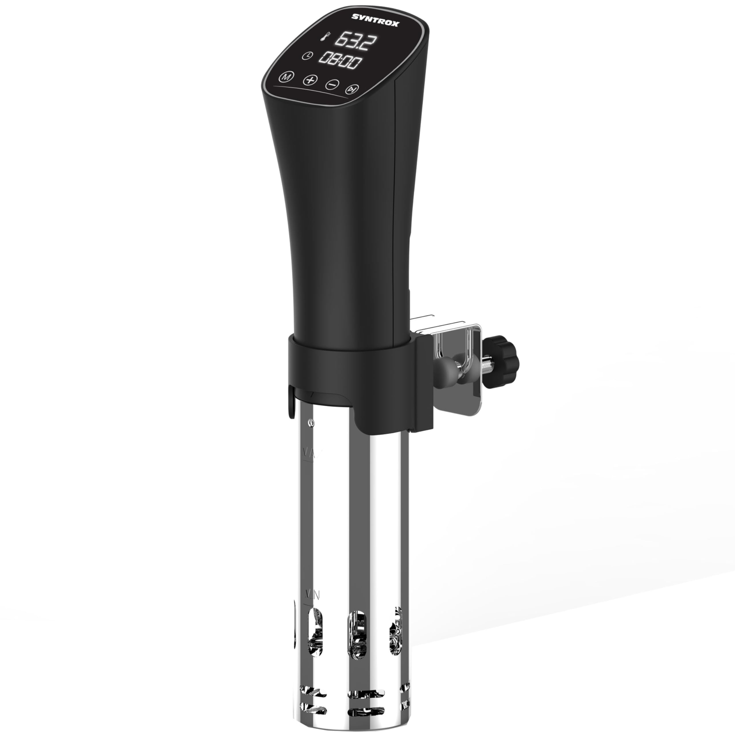 Syntrox Germany Sous Vide Stick | Garer | Stab | Kocher | Präzisionskocher | Kulambos, Küchengerät mit Timer, Niedrigtemperaturgaren, Edelstahl, 800 Watt