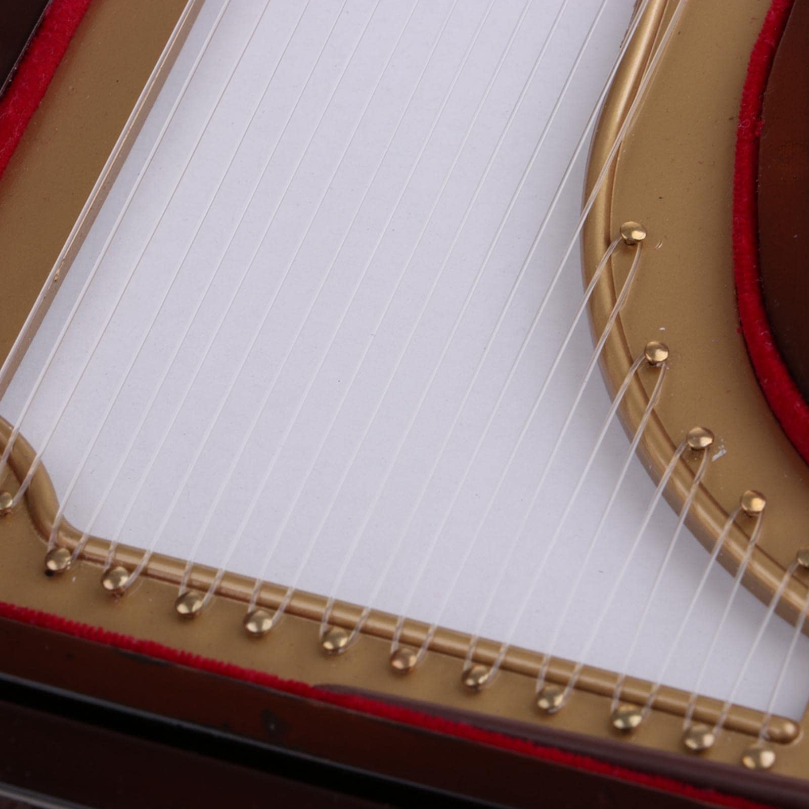 Mini Pianoforte Modello Decorativo in Legno + Plastica per La Decorazione di Compleanno Playset, Marrone