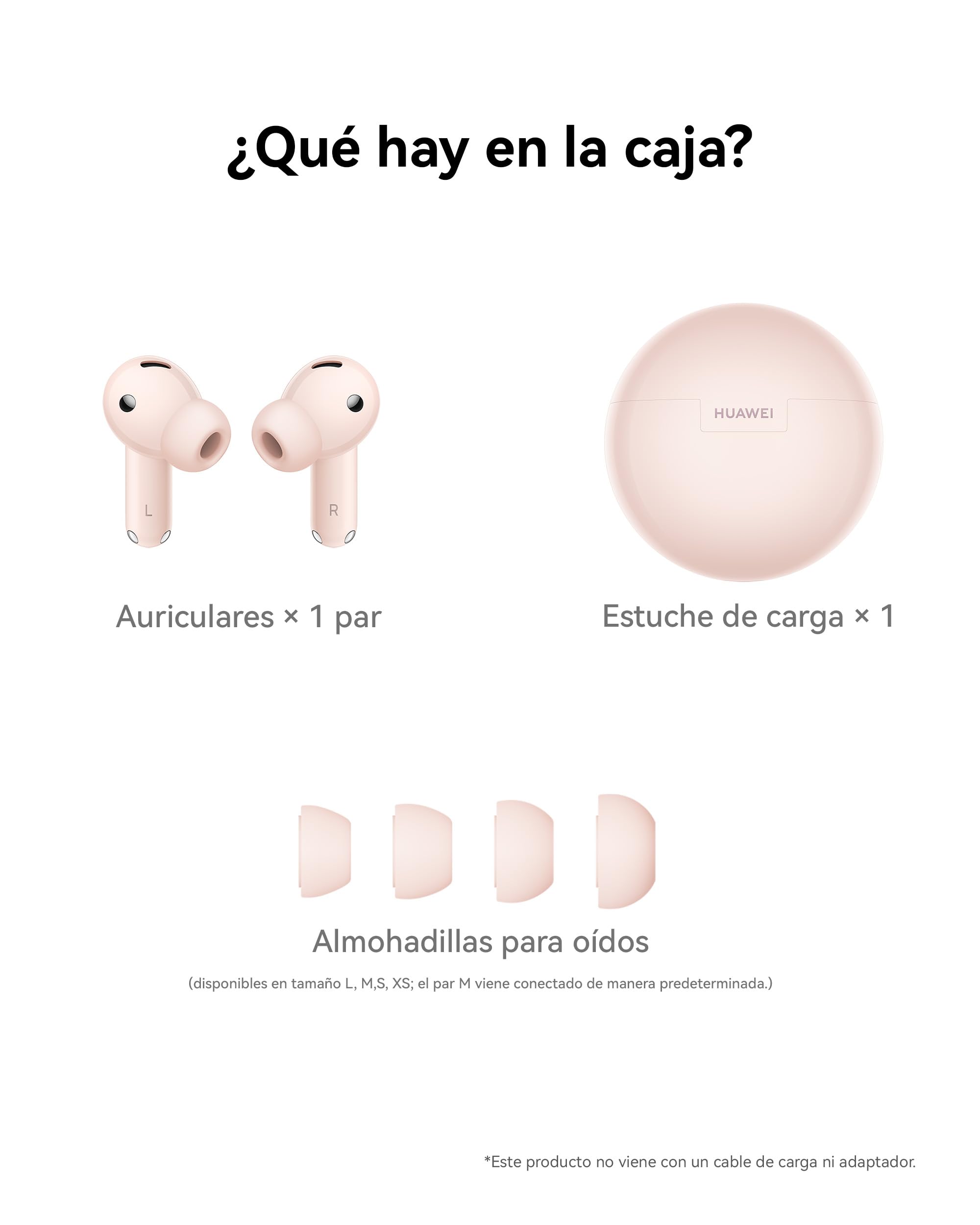 HUAWEI Freebuds 7i, Auriculares Inalámbricos Bluetooth, Cancelación de Ruido Activo Inteligente 4.0, Audio Espacial sin Límites, Llamada Estable y Clara, iOS y Android, IP54, Garantía 42 Meses, Blanco