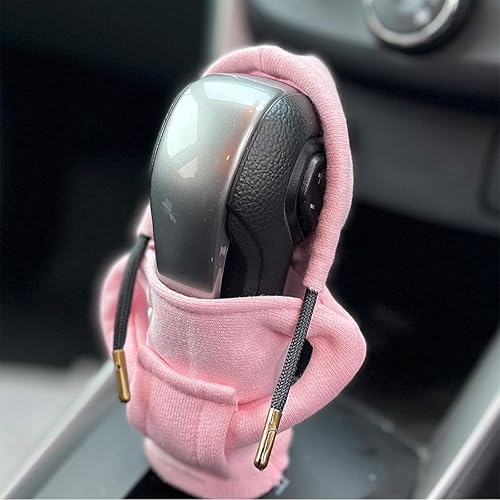 Miniatura 5 de Funda para pomo de palanca de cambios de automóvil, suéter de moda y diseño de camisa con capucha, bonitos accesorios interiores automotrices, funda