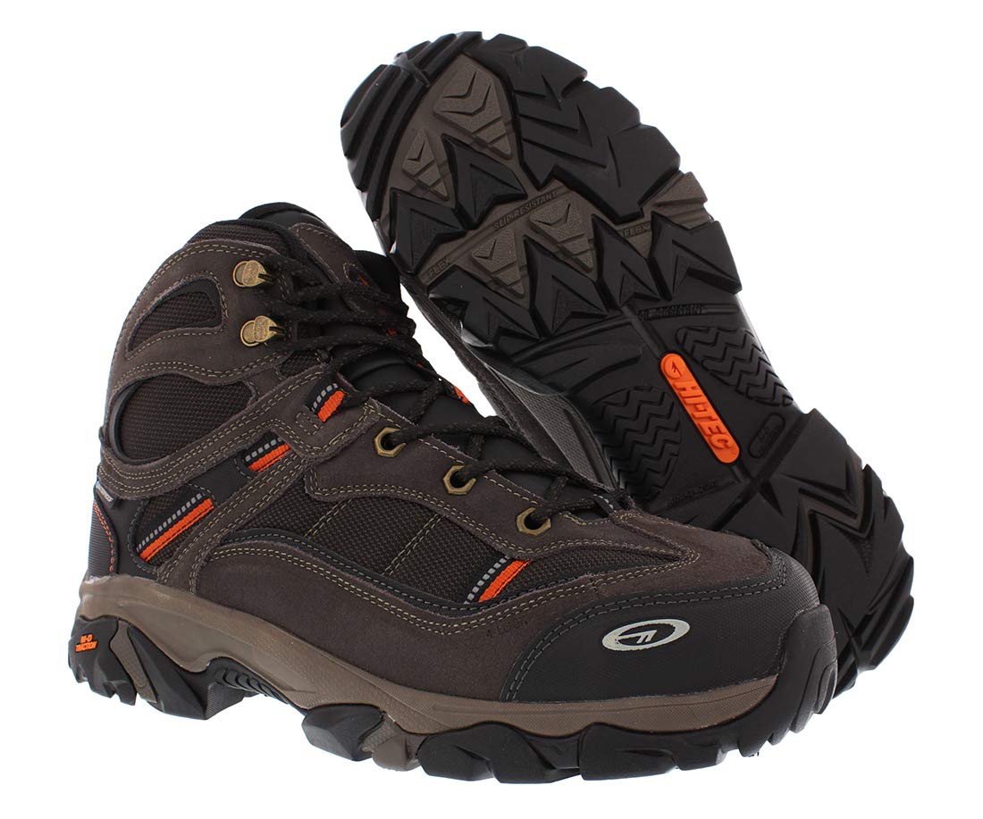 HI-TEC Explorer Mid I WP Steel Toe Chocolate/Burnt Orange 9
