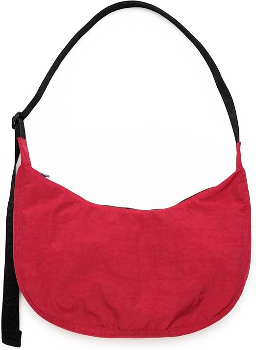 BAGGU Medium Nylon Crescent Bag - Candy Apple 37.5"