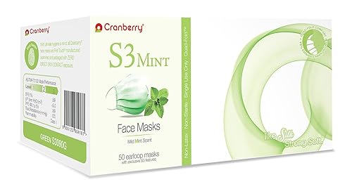 Miniatura 3 de S3090B Cranberry Series S3090 - Mascarilla con aroma a menta para las orejas, color azul (paquete de 50)