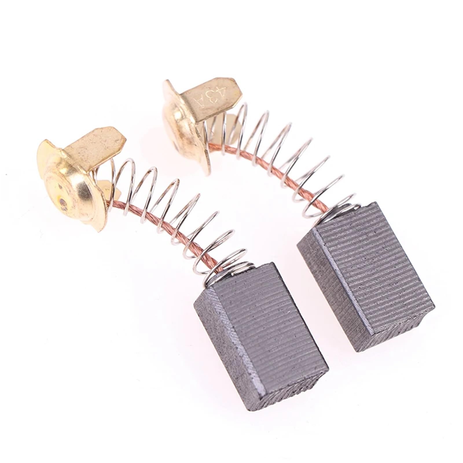 Spazzole di carbone per motore elettrico, 200 pezzi, spazzole in carbonio per smerigliatrice angolare, spazzole di carbone 7 x 11 x 17 mm, ricambi per utensili elettrici