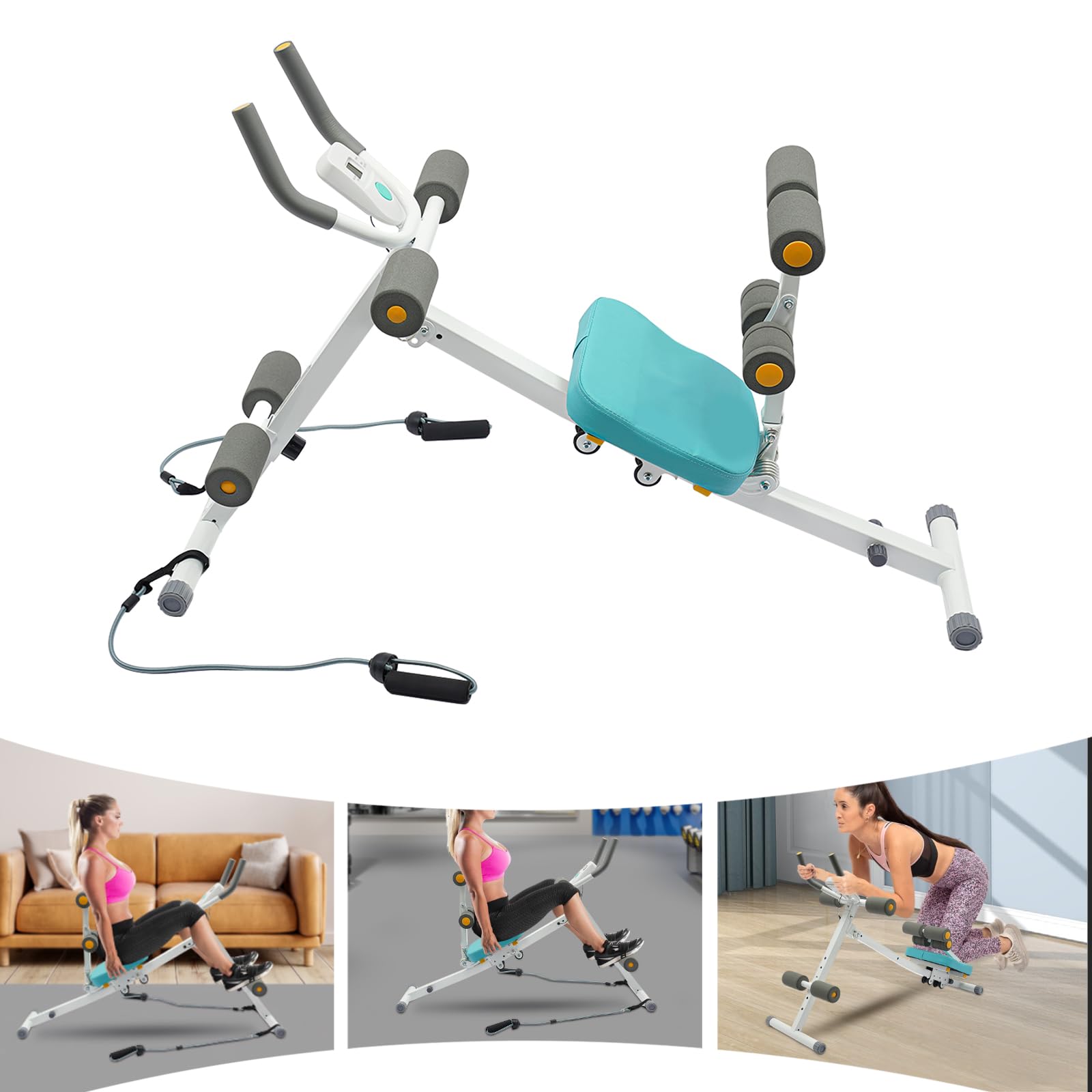 Ab Workout Machine Core Abdominal Trainer, Adjustable Ab/Sit-up
