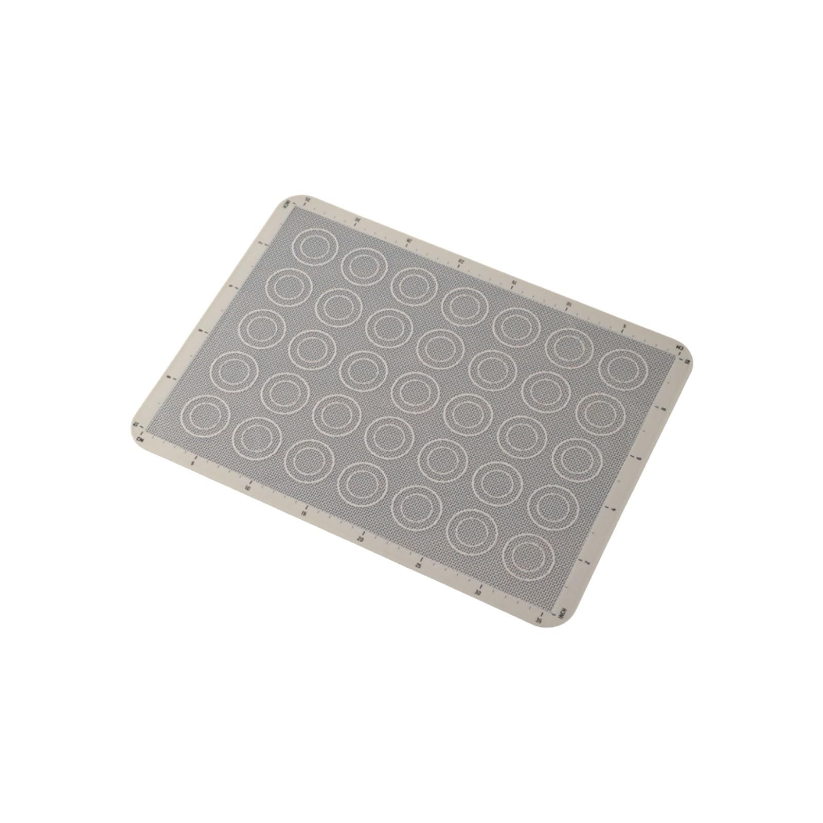 Réutilisable Tapis de cuisson en silicone et fibre de verre, antiadhésif, facile à démouler, double échelle, facile à nettoyer, réutilisable Ne colle pas(38.5cm/15.1in)