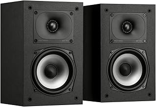 Polk Audio Monitor XT15 High-Resolution Compact Bookshelf Loudspeakers, Hi-Res Certified Performance, Dolby Atmos Certifie…