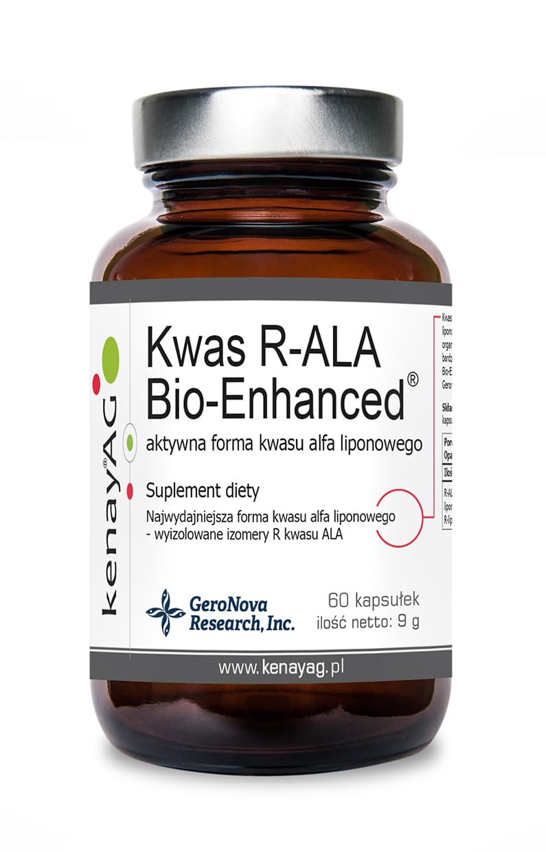 La forma attiva di acido alfa lipoico R-ALA Bio-Enhanced 60 capsule kenayAG