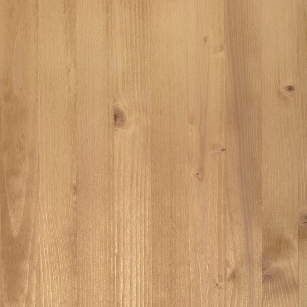 vidaXL Armario con Vitrina Vigo Madera Maciza de Pino 85x35x170 cm, Mueble Vitrina, Armario Expositor, Armario Cristal, Vitrina