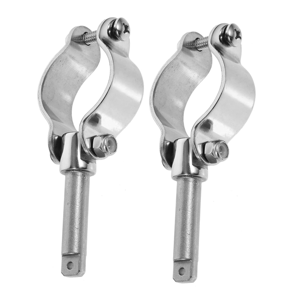 iplusmile Edelstahl 316 Paddelhalterung für Bootspaddel, 2 Stück, Silber