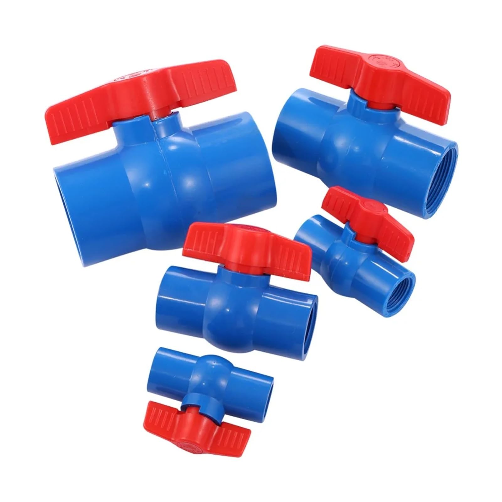 1 Szt. PVC Niebieski Gwint Żeński Zawór Kulowy 1.25 "1.5" 2 "rozmiar Nawadnianie Ogrodu Przełącznik Zatrzymujący Wodę Adapter Fajki Wodnej(2 inch)