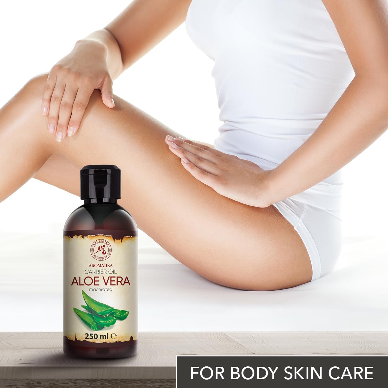 Aloe Vera Öl 250 ml - Aloe Barbadensis Leaf Extract - Basisöl - Rein & Natürlich - Trägeröl - Pflegeöl - Body Öl - für Hautpflege - Haare - Gesicht - Körperpflege