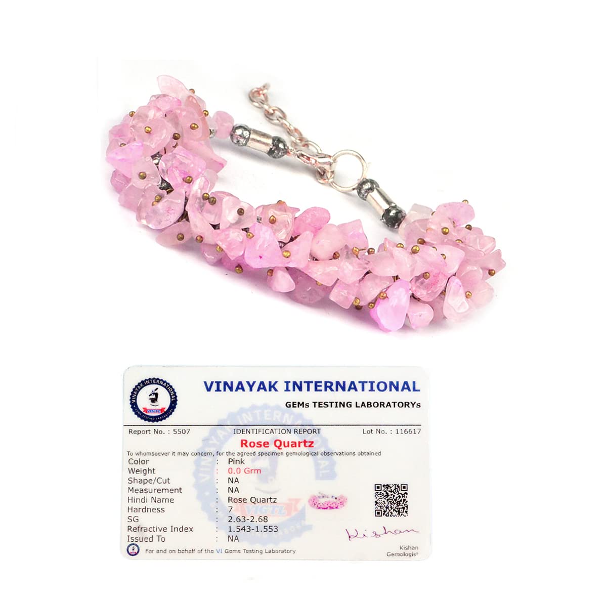 Reiki Crystal Products Certified Rose Quartz Unisex Adult Bracelet Reiki Healing Crystal Stone Chip Bracelet, Charged By Reiki Grandmaster & Vastu Expert (B09SZ1FQ1D) Amazon Price History, Amazon Price Tracker