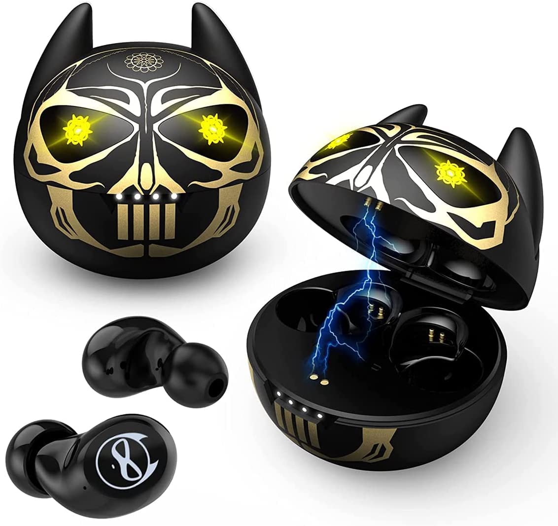 Instiwitt Kids Wireless Earbuds Bluetooth Noise Cancelling Earbuds IPX6 Waterproof in-Ear Headphones with Microphone Charging Case Deep Bass Touch Control 36H Playtime Headset for Sports Work