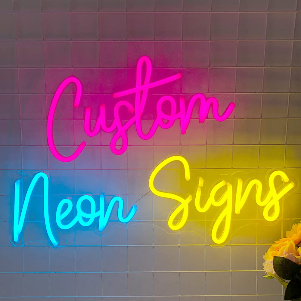 Buy Waterproof Custom LED Neon Sign, Handmade Personalised Neon Sign for Party, Wedding, Room