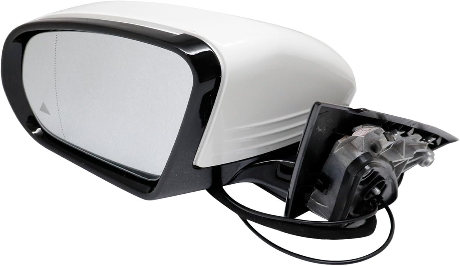 Compatible GXARTS White Left Driver Side Mirror Compatible with Mercedes 17-20 E200 E300 E450 Blind Spot GPS 2128101876